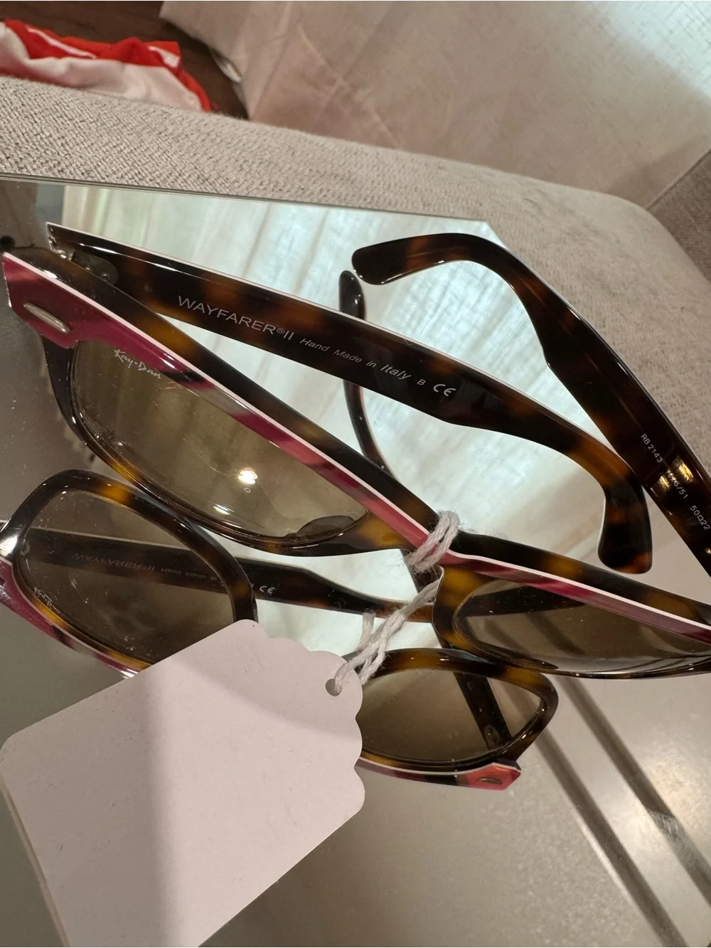 Ray-Ban Kids Tortoise Frame with Pink Accent Sunglasses
